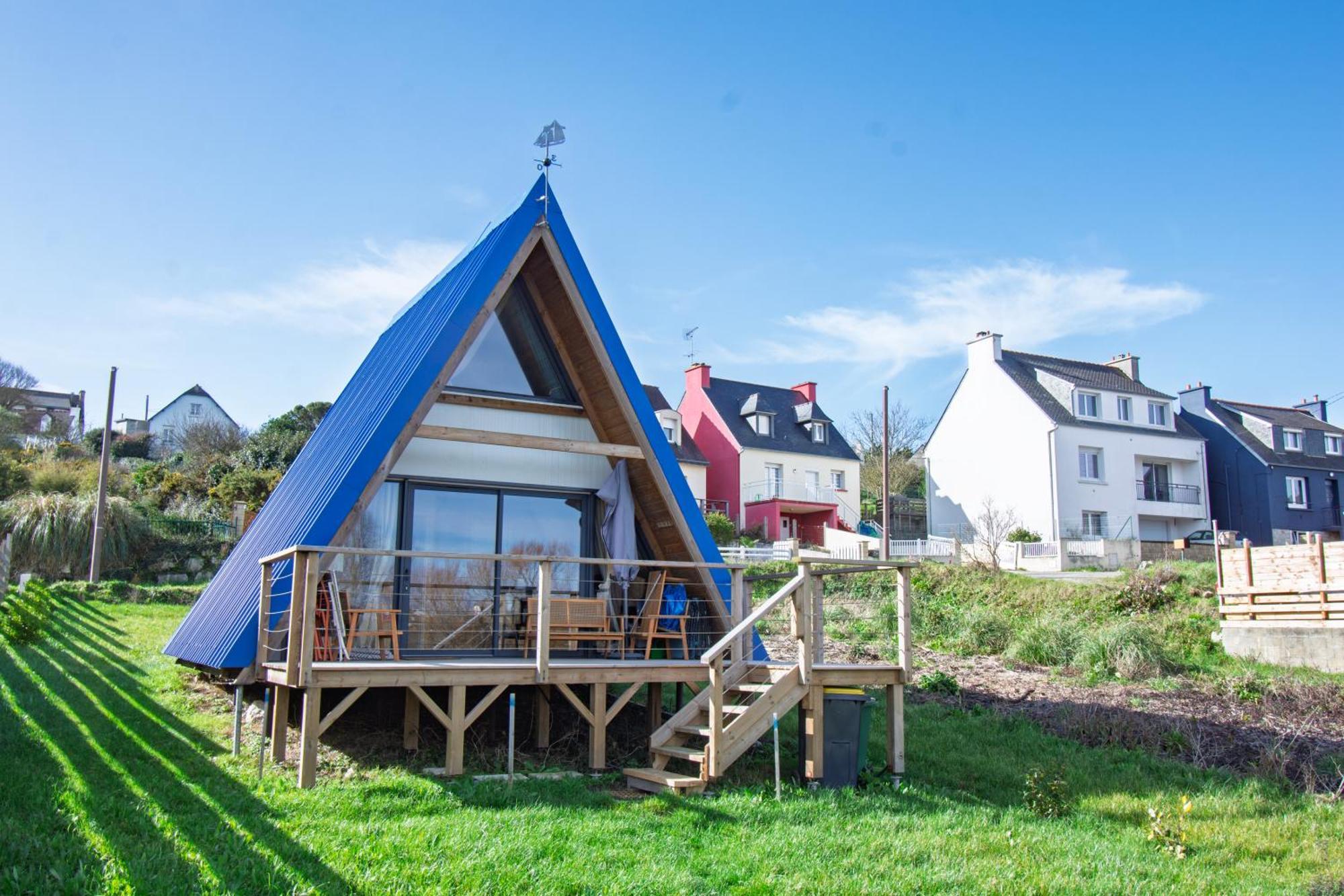 Le Tipi Bleu Tiny House Neuve Avec Terrasse Et Jardin Villa Camaret-sur-Mer Ngoại thất bức ảnh