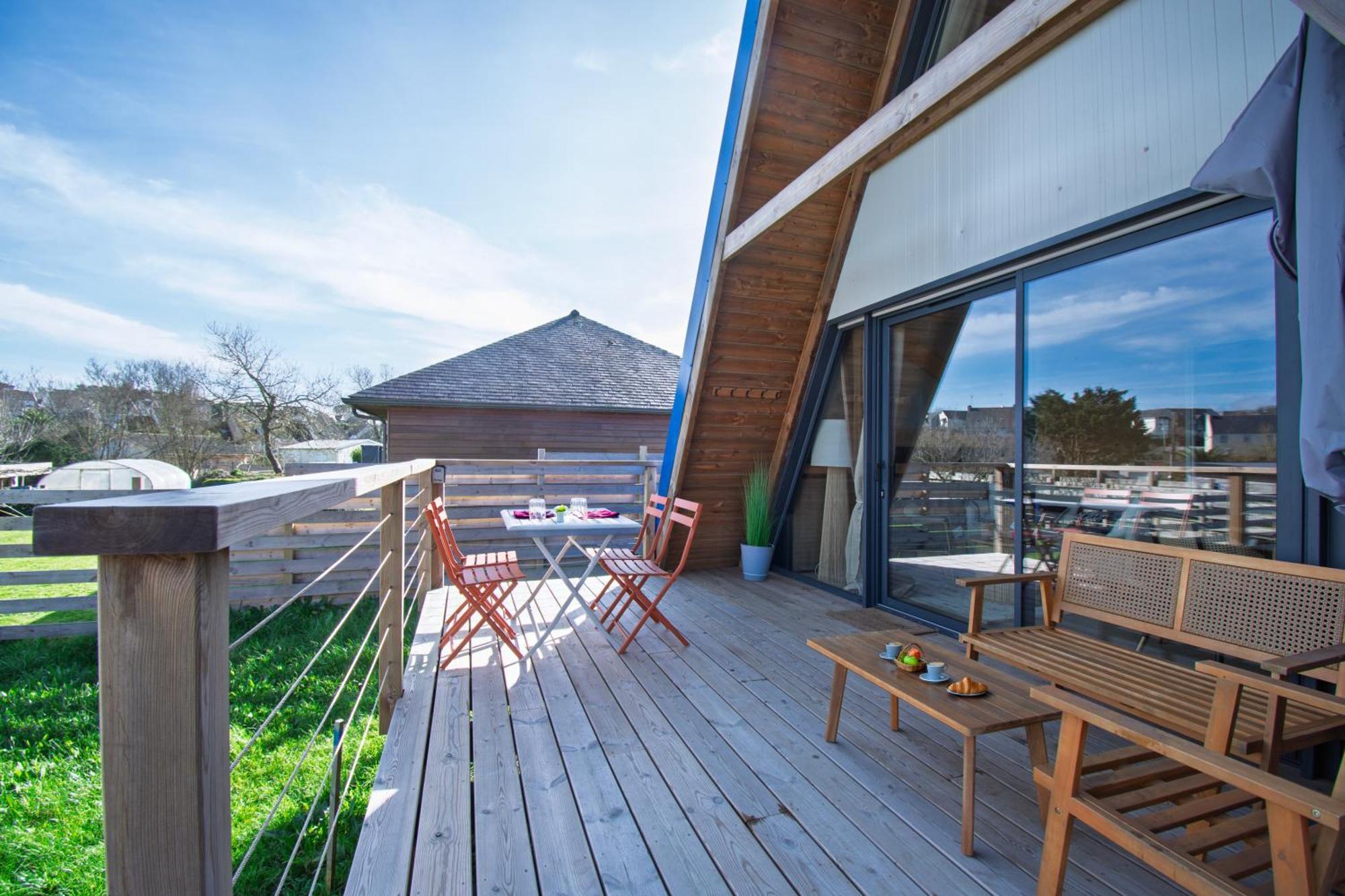 Le Tipi Bleu Tiny House Neuve Avec Terrasse Et Jardin Villa Camaret-sur-Mer Ngoại thất bức ảnh